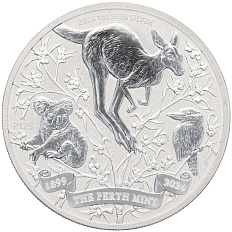 1 доллар 2024 года Австралия «125 лет Монетному двору Перта» — Фото №1