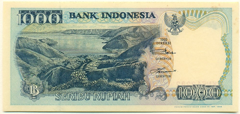 1000 рупий 1992 года Индонезия — Фото №1
