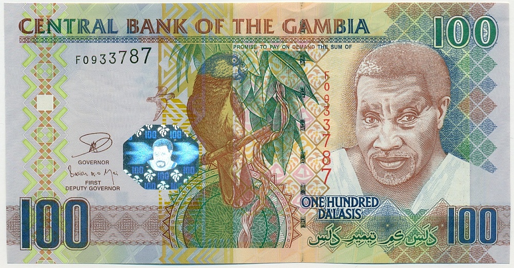 100 даласи 2013 года Гамбия — Фото №1