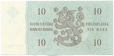 10 марок 1963 года Финляндия — Фото №2