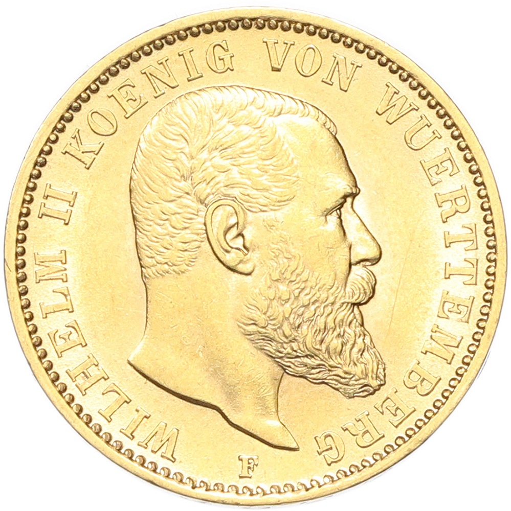 20 марок 1897 года F Германия (Вюртемберг) — Фото №1
