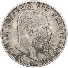 5 марок 1902 года Германия (Вюртемберг) — Фото №1