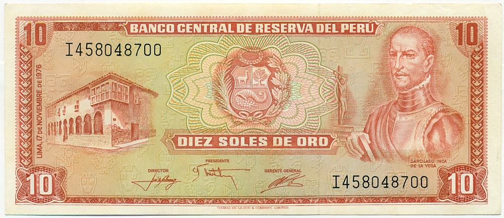 10 солей 1976 года Перу — Фото №1
