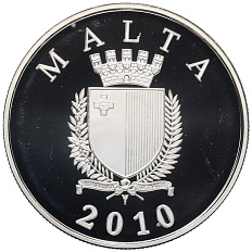 10 евро 2010 года Мальта «Итальянский отель» — Фото №2