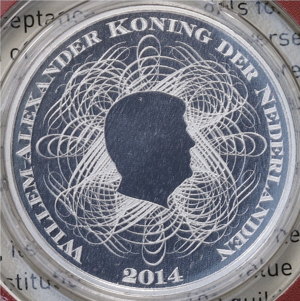 5 евро 2014 года Нидерланды «200 лет банку Нидерландов» (в буклете) — Фото №2