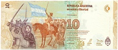 10 песо 2016 года Аргентина — Фото №2