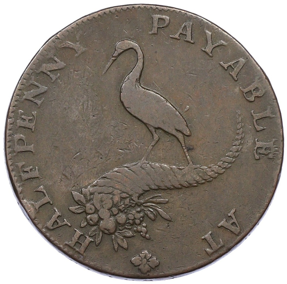 1/2 пенни 1792 года Великобритания — Бирмингем (Компания Coining And Copper) — Фото №2