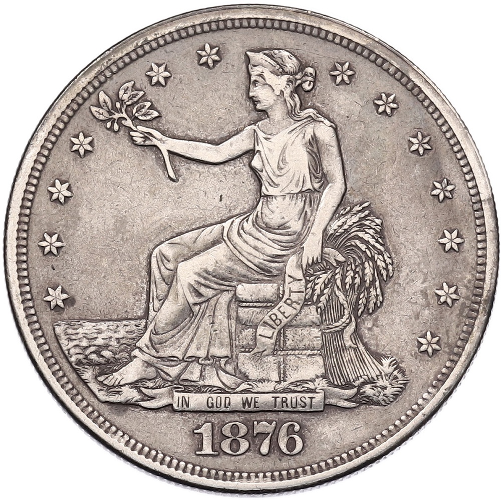 1 доллар 1876 года США «Торговый доллар» — Фото №1