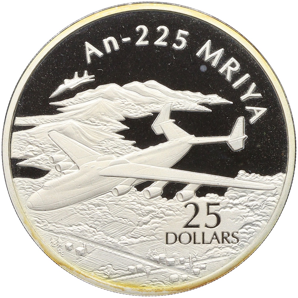 25 долларов 2003 года Соломоновы острова «Самолеты — Ан-225 Мрия» — Фото №1