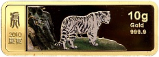 100 долларов 2010 года Либерия «Китайский гороскоп — Год тигра» — Фото №1