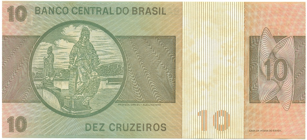 10 крузейро 1980 года Бразилия — Фото №2