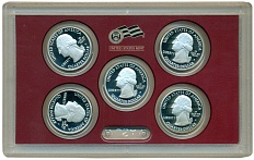Набор из 5 монет 1/4 доллара (25 центов) 2010 года S США «Национальные парки» — Фото №1