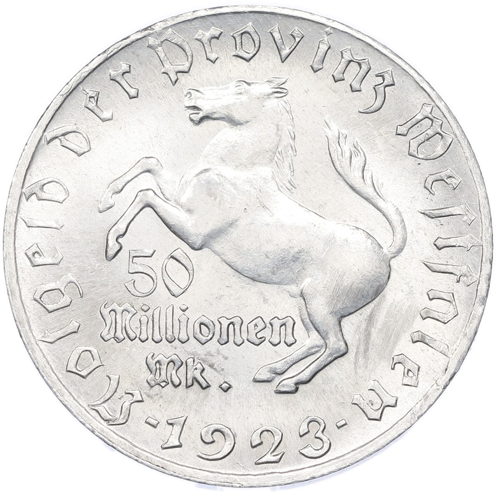 50 миллионов марок 1923 года Германия — Вестфалия (Нотгельд) — Фото №1