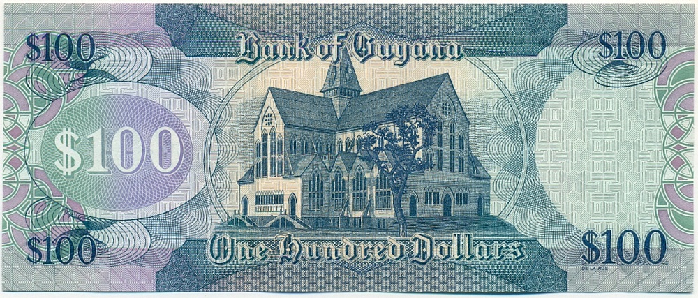 100 долларов 2022 года Гайана — Фото №2