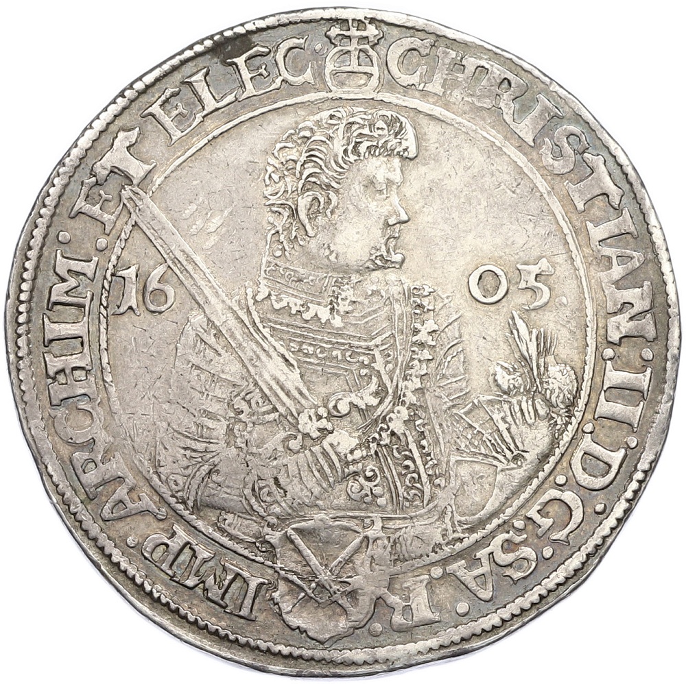 1 талер 1605 года Саксония — Фото №1