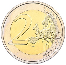 2 евро 2009 года Бельгия — Фото №2
