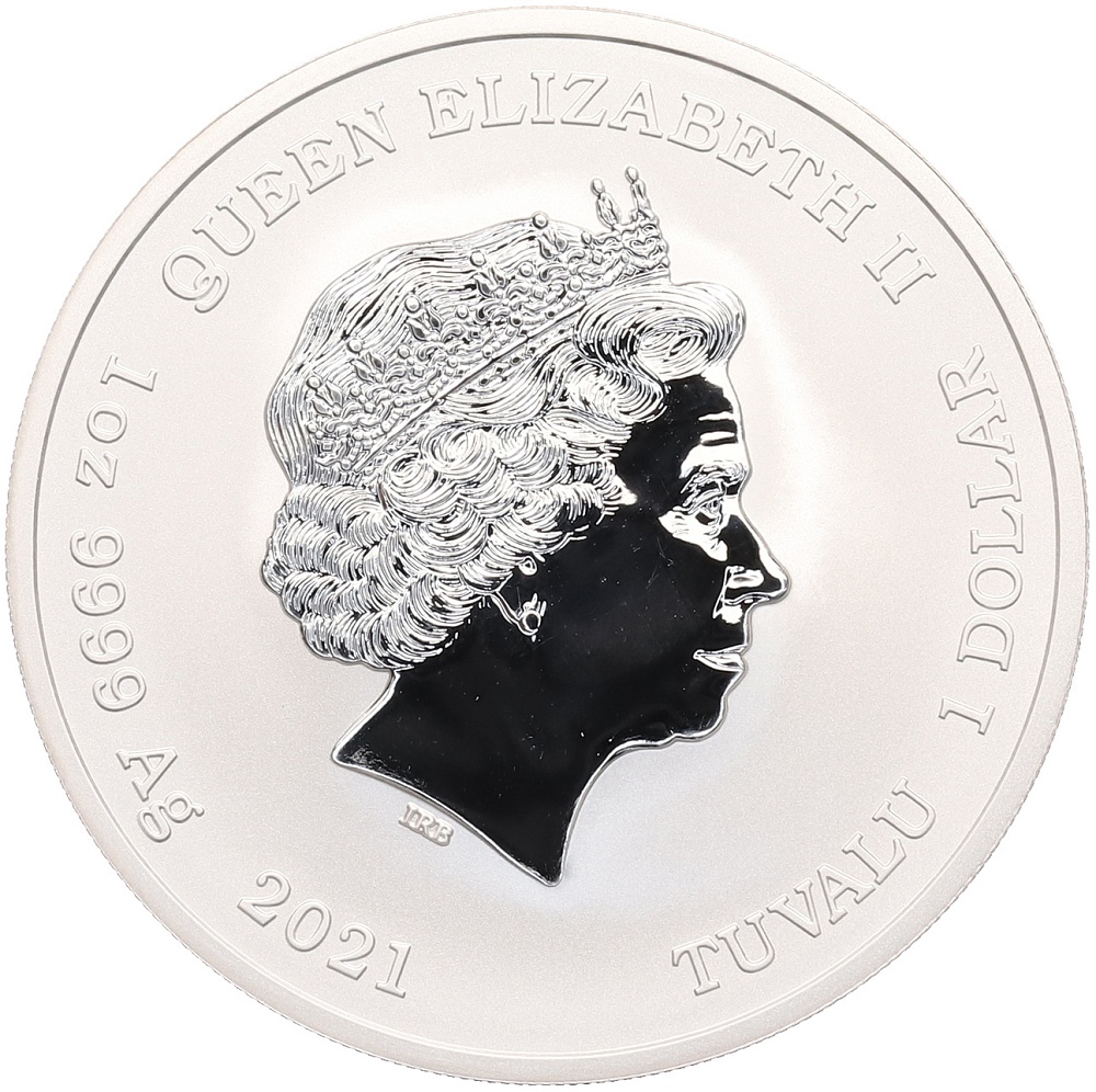 1 доллар 2021 года Тувалу «Симпсоны — Мардж и Мэгги» — Фото №2