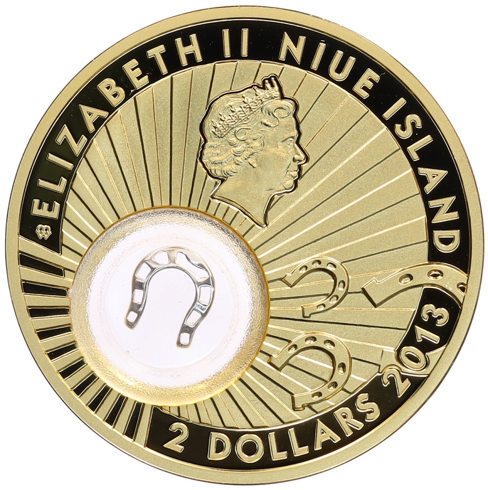 2 доллара 2013 года Ниуэ «Удача — Подкова» — Фото №2