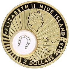 2 доллара 2013 года Ниуэ «Удача — Подкова» — Фото №2