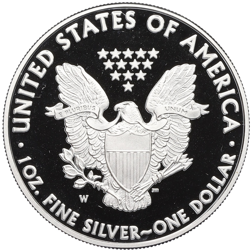 1 доллар 2008 года W США «Шагающая Свобода» (Proof) — Фото №2