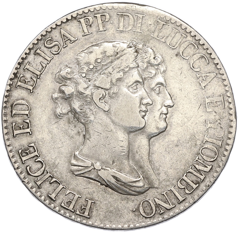 5 франков 1807 года Лукка и Пьомбиньо — Фото №1