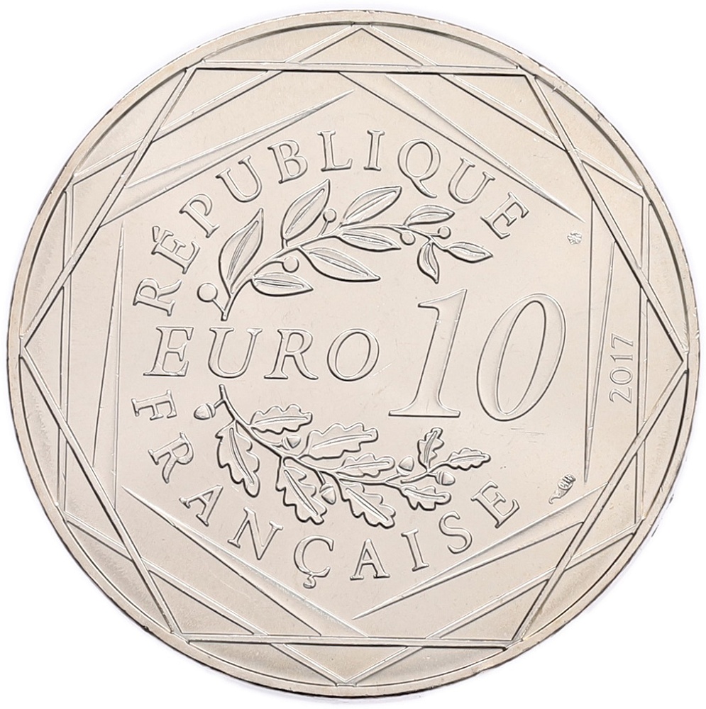 10 евро 2017 года Франция «Франция Жана-Поля Готье — Овернь» — Фото №2
