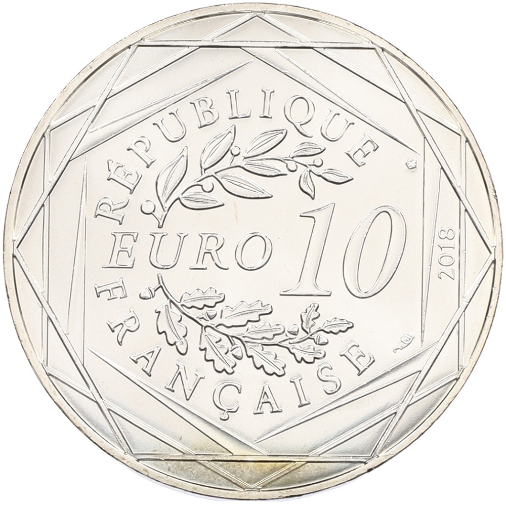 10 евро 2018 года Франция «Микки Маус и Франция — Лилль» — Фото №2