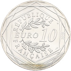 10 евро 2018 года Франция «Микки Маус и Франция — Лилль» — Фото №2