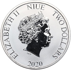 2 доллара 2020 года Ниуэ «Звездные войны — Боба Фетт» — Фото №2