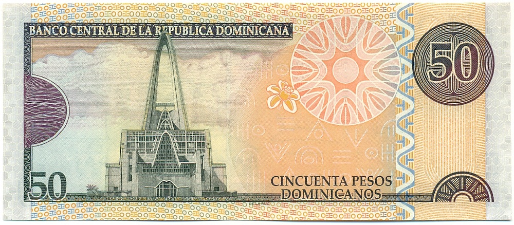 50 песо 2011 года Доминиканская республика — Фото №2