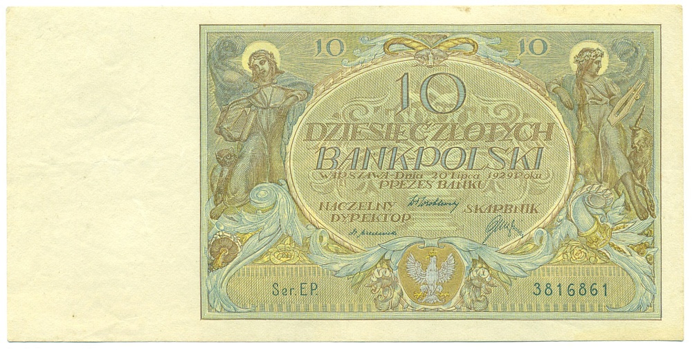 10 злотых 1929 года Польша — Фото №1