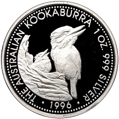 1 доллар 1996 года Австралия «Австралийская кукабара» — Фото №1