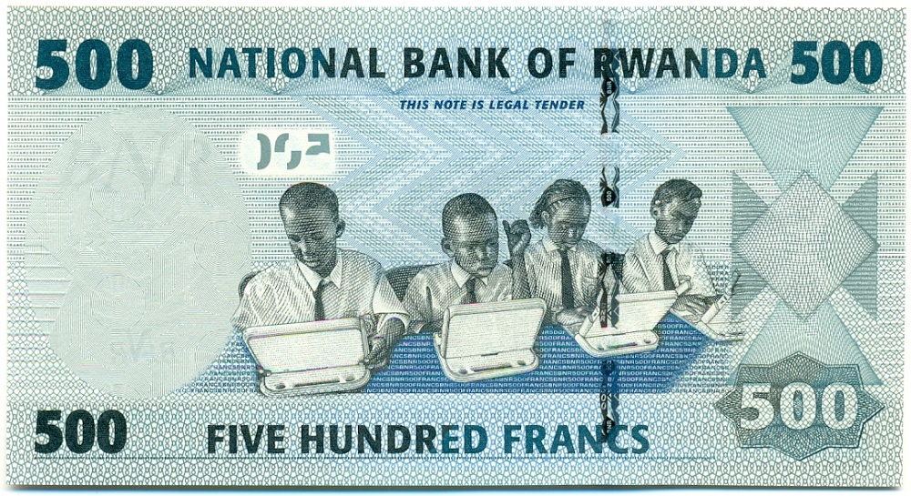500 франков 2013 года Руанда — Фото №2