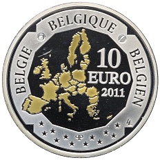 10 евро 2011 года Бельгия «Глубоководные исследования» — Фото №2
