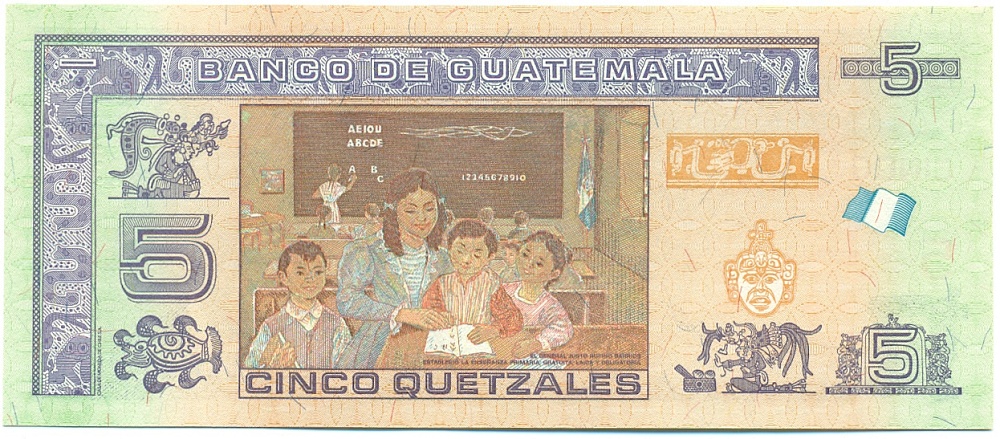 5 кетцалей 2014 года Гватемала — Фото №2