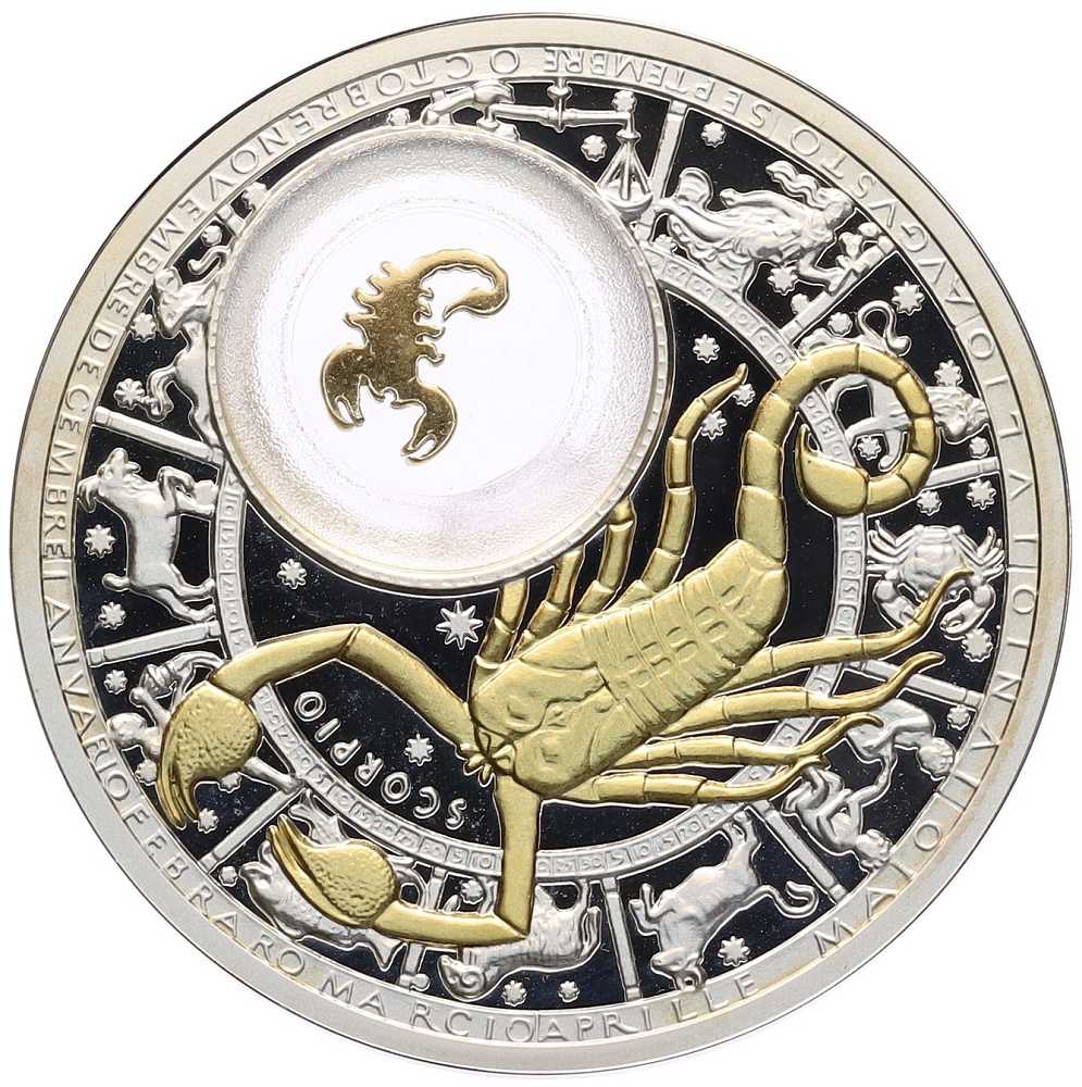 20 рублей 2013 года Белоруссия «Знаки зодиака — Скорпион» — Фото №1