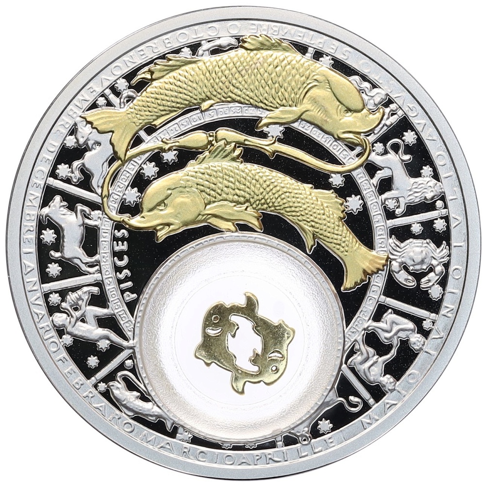 20 рублей 2013 года Белоруссия «Знаки зодиака — Рыбы» — Фото №1