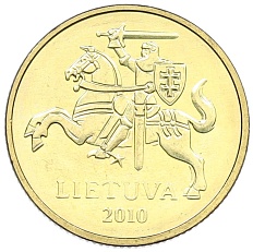 20 центов 2010 года Литва — Фото №1