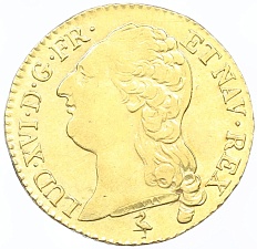 1 дьер 1786 года А Франция (Людовик XVI) — Фото №2