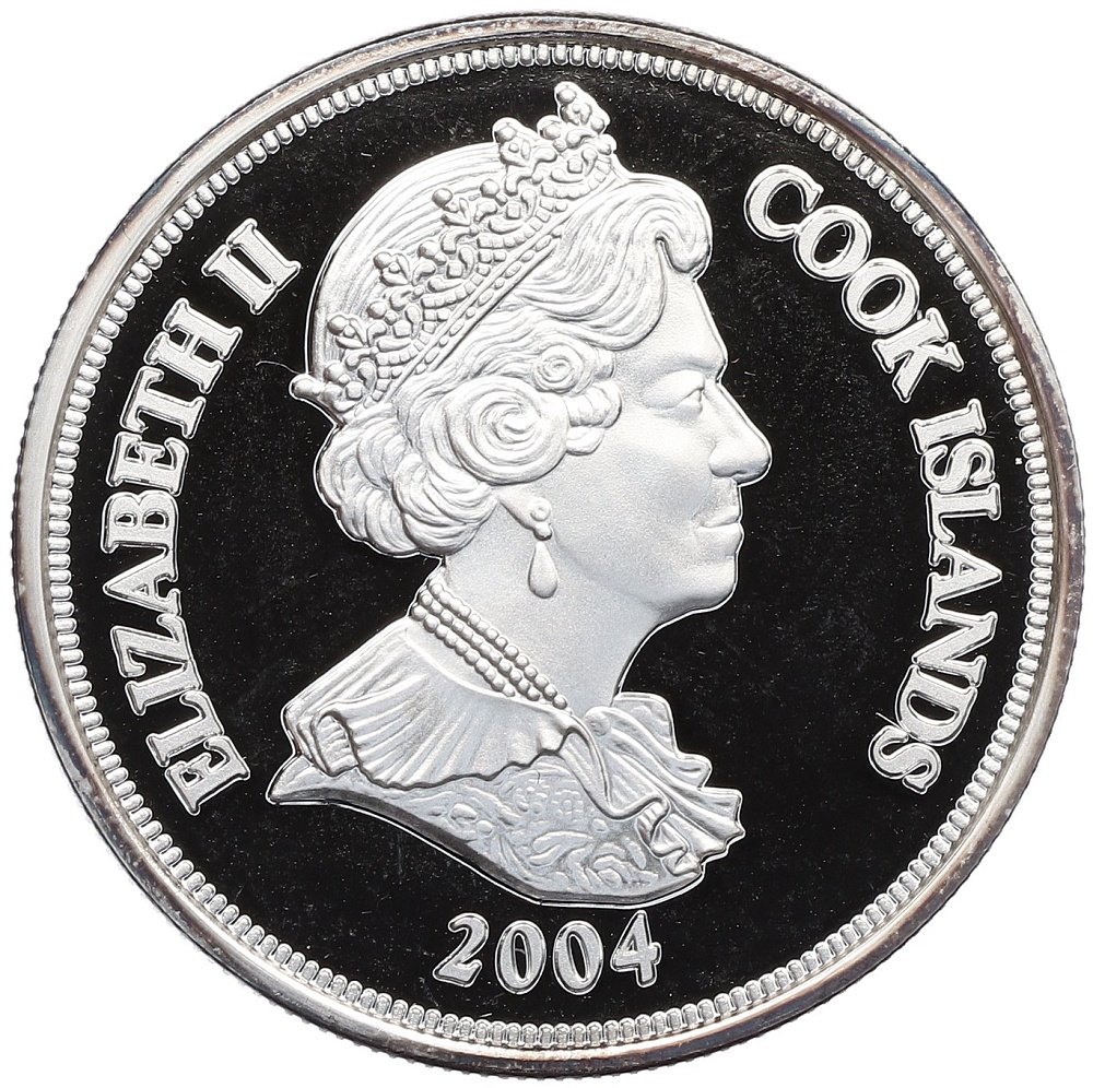 1 доллар 2004 года Острова Кука «Вторая Мировая война — Франклин Рузвельт» — Фото №2