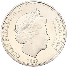 1 крона 2009 года Тристан-да-Кунья «Сапсан (остров Гоф)» — Фото №2