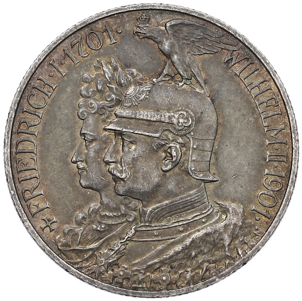 2 марки 1901 года Германия (Пруссия) «200-летие Пруссии» — Фото №1