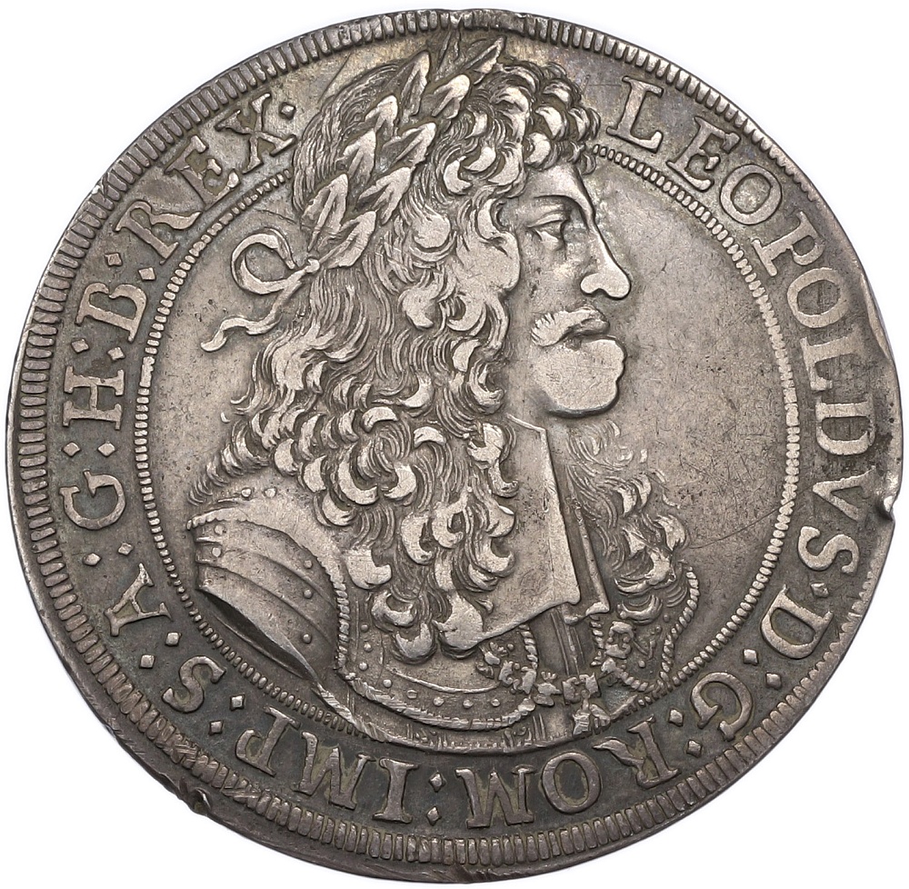 1 талер 1680 года Австрия (Тироль) Леопольд I — Фото №1