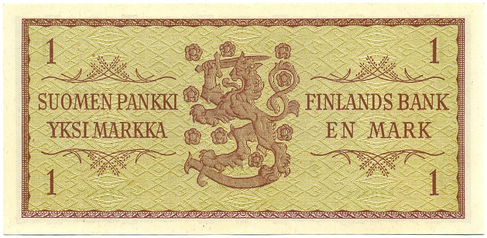 1 марка 1963 года Финляндия — Фото №2
