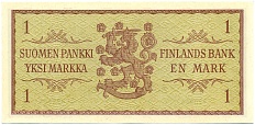 1 марка 1963 года Финляндия — Фото №2