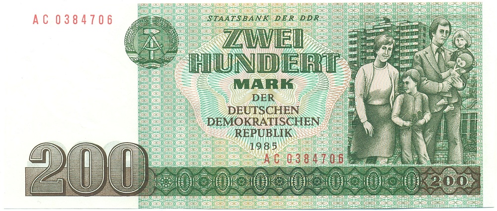 200 марок 1985 года Восточная Германия (ГДР) — Фото №1