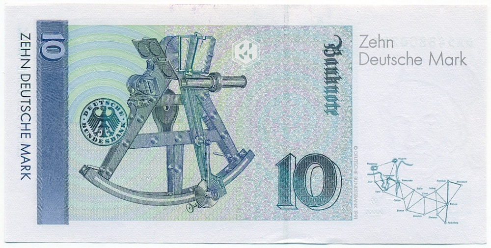 10 марок 1991 года Германия — Фото №2