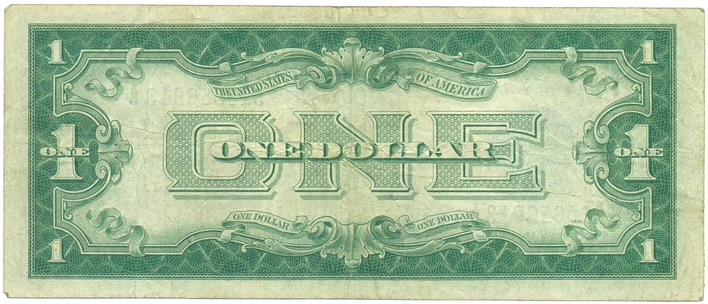 1 доллар 1928 года США «Серебряный сертификат» — Фото №2