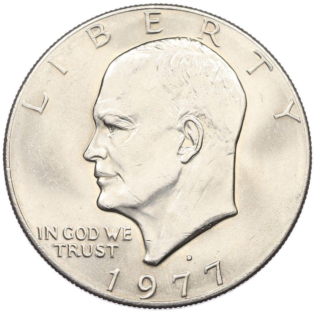 1 доллар 1977 года D США «Эйзенхауэр» — Фото №1