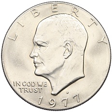 1 доллар 1977 года D США «Эйзенхауэр» — Фото №1